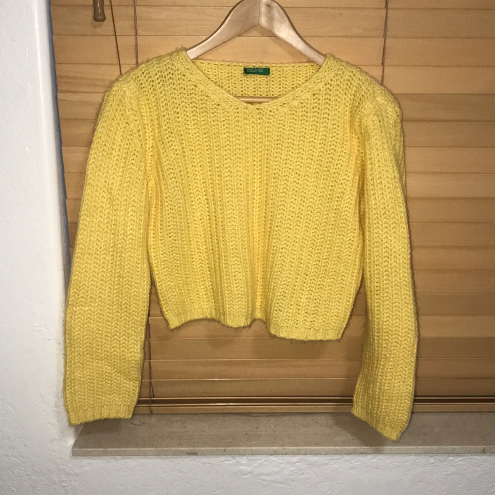 Yellow Benetton sweater